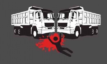 মাধবপুরে দুই ট্রাকের মুখোমুখী সংঘর্ষ,নিহত এক