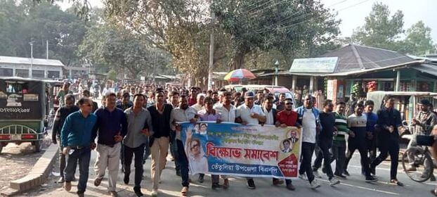 দ্রব্যমূল্যের বৃদ্ধির প্রতিবাদে তেঁতুলিয়ায় বিএনপির বিক্ষোভ সমাবেশ