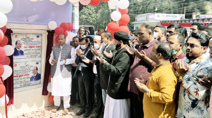 হবিগঞ্জ শহরের প্রধান সড়কের উদ্বোধন করলেন এমপি আবু জাহির