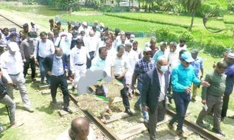 বেনাপোলের রেলপথ পরিদর্শন ভারতীয় প্রতিনিধি দল