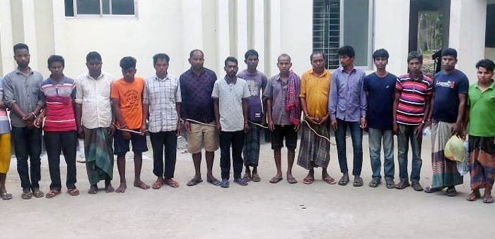 চুনারুঘাটে পুলিশের উপর হামলা, ১৫ মাদক ব্যবসায়ী গ্রেফতার