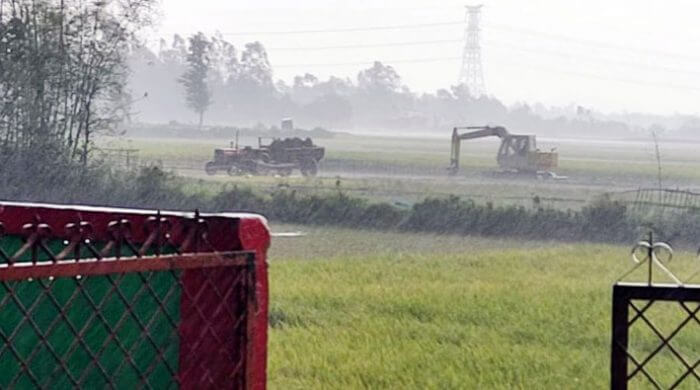 বাহুবলে অবৈধভাবে মাটি উত্তোলনের দায়ে কারাদণ্ড