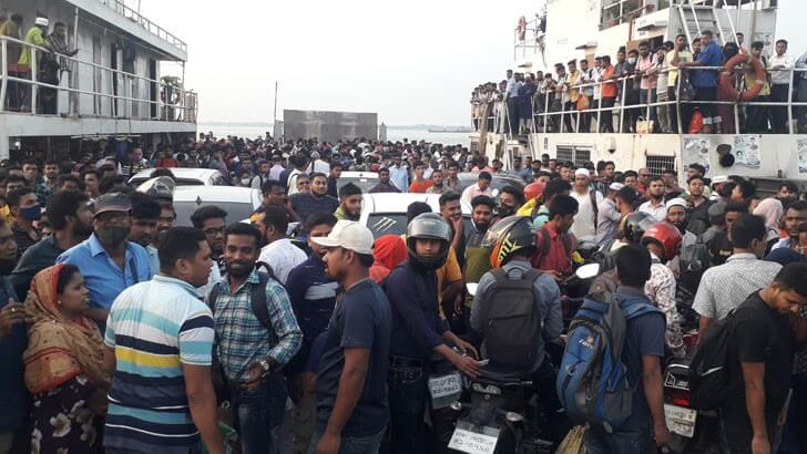 দুই দিনে ঢাকায় ফিরেছেন ২০ লাখ মানুষ