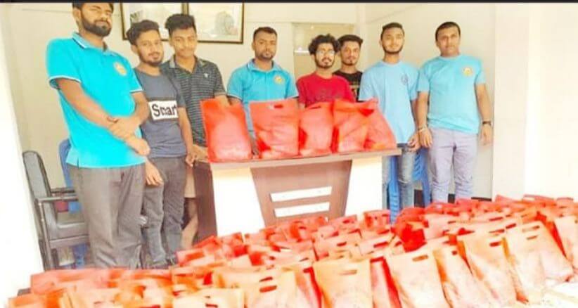 মাধবপুরে সুবিধা বঞ্চিত মানুষের মাঝে ঈদ সামগ্রী বিতরণ