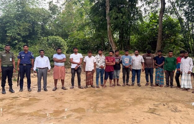 হবিগঞ্জে অবৈধভাবে বালু উত্তোলনে ১৪ জনের কারাদণ্ড