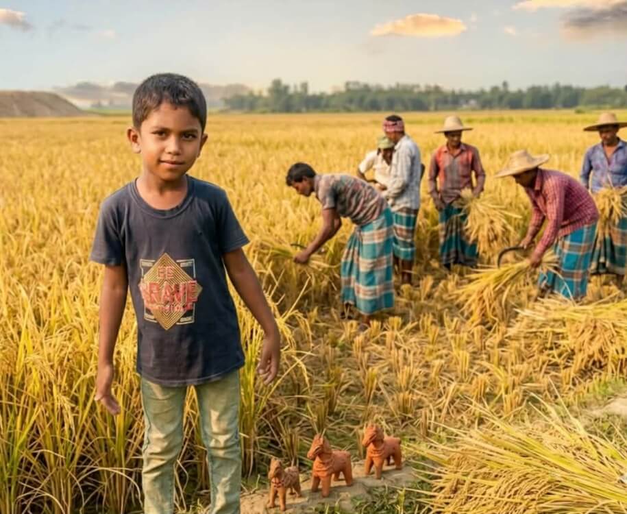 মাটির টানে প্রিন্সের অন্যরকম বৈশাখ