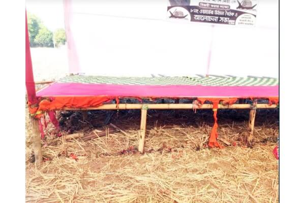 মাধবপুরে নির্বাচনী সভার মঞ্চ পুড়িয়ে ফেলার অভিযোগ