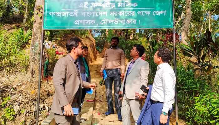 কুলাউড়ায় ১০ কোটি টাকার সরকারি জমি উদ্ধার