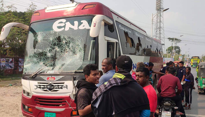 হবিগঞ্জে  বাস চাপায় কৃষকের মৃত্যু 