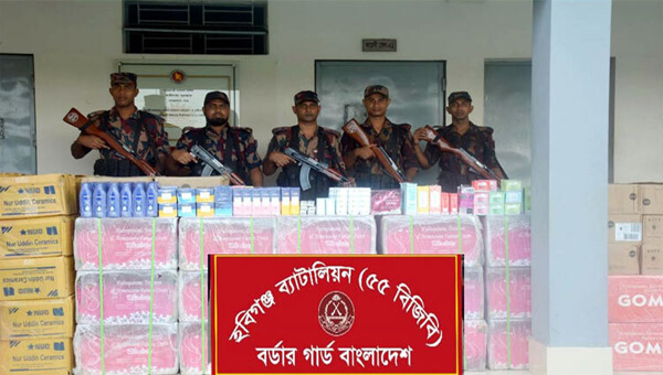 হবিগঞ্জে তিনদিনে ৩ কোটি টাকার ভারতীয় পণ্য আটক