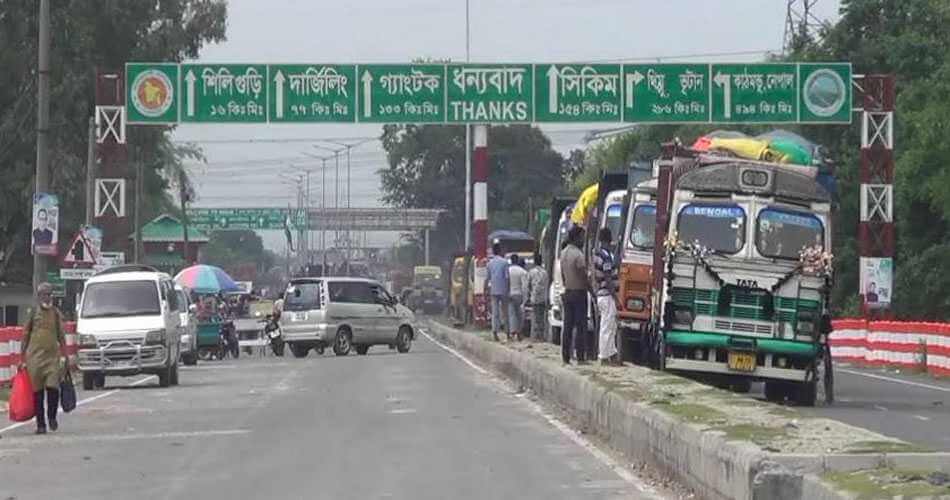 চতুদের্শীয় বাংলাবান্ধা স্থলবন্দরে নিষেধাজ্ঞা তেমন প্রভাব পড়েনি