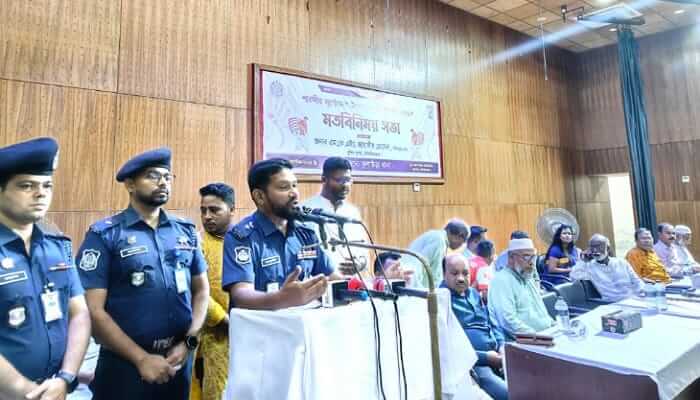 কুলাউড়ায় দুর্গাপূজা উদযাপনের লক্ষ্যে প্রশাসনের মতবিনিময় সভা