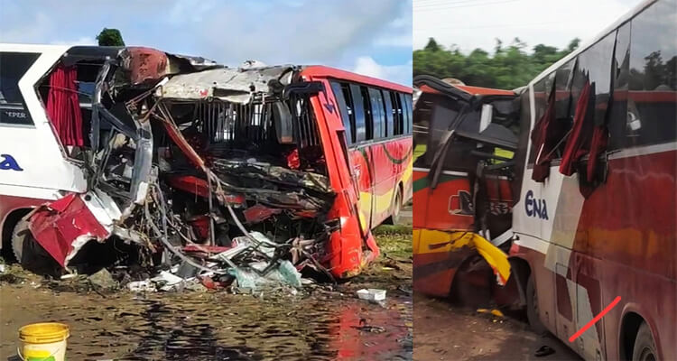 হবিগঞ্জে দুই বাসের মুখোমুখি সংঘর্ষ নিহত ৩