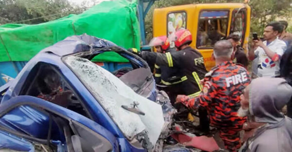 হবিগঞ্জে  ট্রাক-পিকআপ সংঘর্ষে নিহত ২