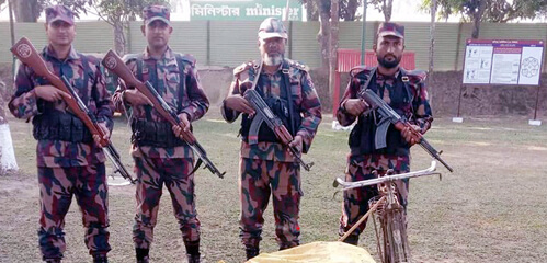 হবিগঞ্জে বিজিবির অভিযানে রাবার ও গাঁজা উদ্ধার