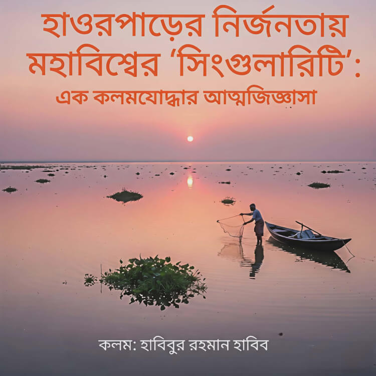 হাওরপাড়ের নির্জনতায় মহাবিশ্বের ‘সিংগুলারিটি’: এক কলমযোদ্ধার আত্মজিজ্ঞাসা