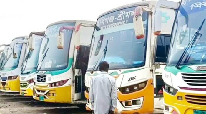 হবিগঞ্জ-সিলেট রুটে ফের বাস চলাচল শুরু চরম ভোগান্তি