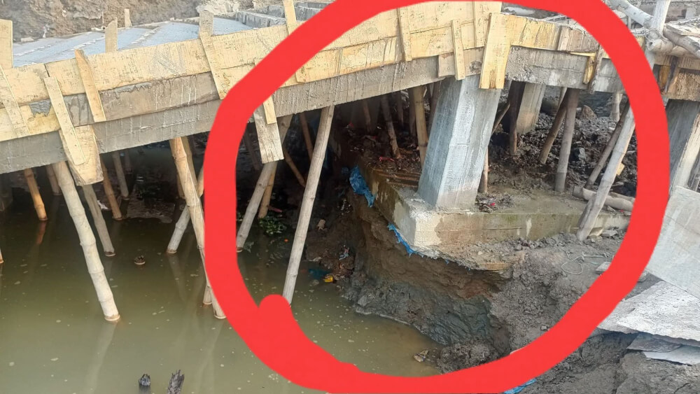 সাচনাবাজার খেয়া ঘাটের জামালগঞ্জ অংশে ঘাটলা নির্মাণে অনিয়ম-ধীরগতি জনদুর্ভোগ চরমে