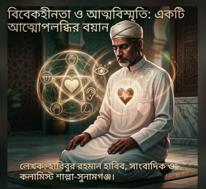 ​বিবেকহীনতা ও আত্মবিস্মৃতি: একটি আত্মোপলব্ধির বয়ান